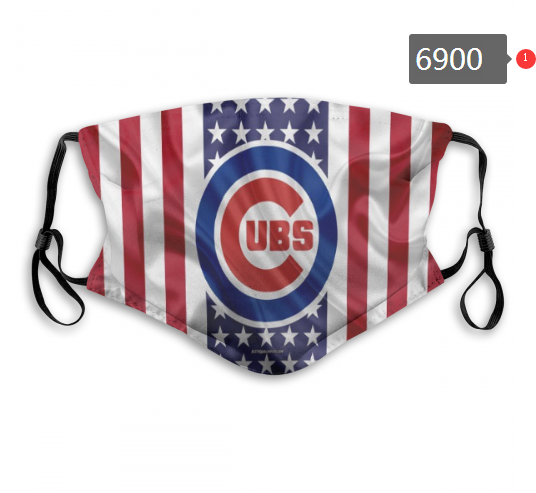2020 MLB Chicago Cubs #1 Dust mask with filter->mlb dust mask->Sports Accessory